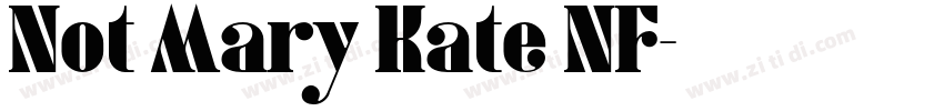 Not Mary Kate NF字体转换